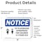 Signmission Tot Playground Appropriate For Sign With Symbol, 5 in W x Rectangle, Vinyl Decal OS-2PACK-NS-D-35-L-18701 - alternate 5
